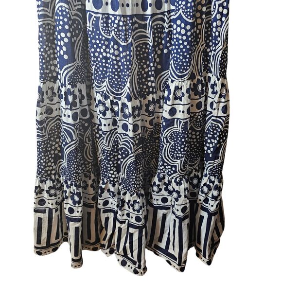 Trina Turk Maxi Dress Womens Small Off Shoulder Floral Vacation Cruise Organic - Picture 5 of 14